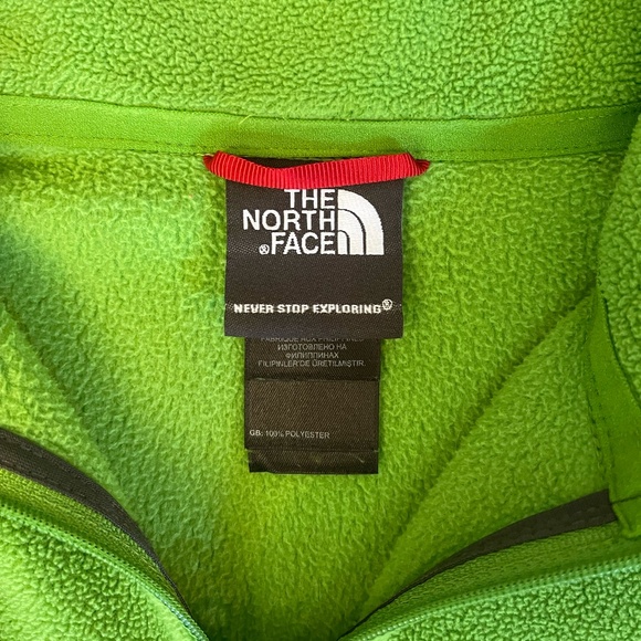The North Face Green Polartec Quarter Zip - Picture 3 of 5